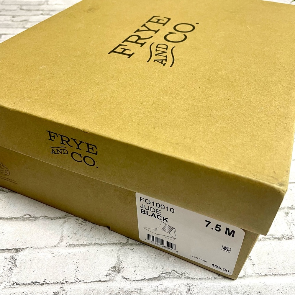 NWT Frye and Co Jude Stacked Heel Black Booties Women's Size 7.5 Bohemian Fall - Picture 8 of 10
